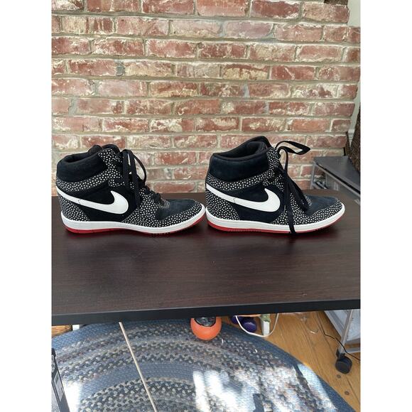 Nike Force Sky High “Polka Dot” Hidden Wedge Shoes Womens Sz 9.5 705148-001 RARE - Picture 8 of 9